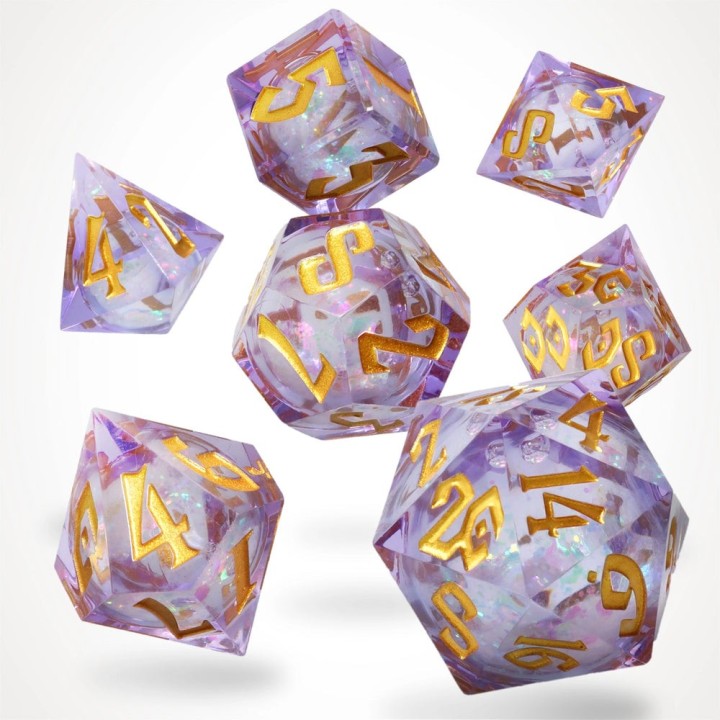 GlassStaff - Dice Set (Liquid Core) - Arcane Sparkle