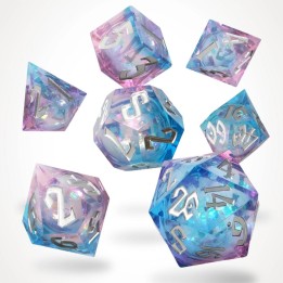 GlassStaff - Dice Set (Liquid Core) - Pink Ice