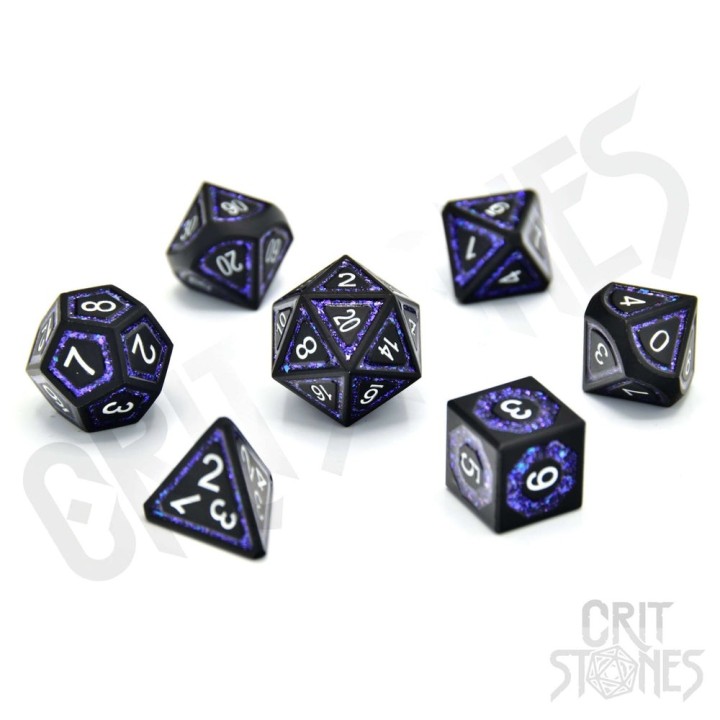 GlassStaff - Dice Set (Metal) - Astral Gleam