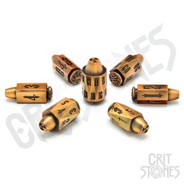 GlassStaff - Dice Set (Metal) - Ballistic Brass
