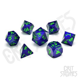 GlassStaff - Dice Set (Metal) - Crazed Enigma