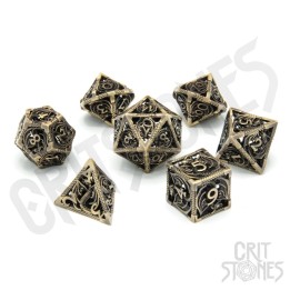 GlassStaff - Dice Set (Metal) - Dragon's Legacy Hollow