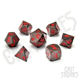GlassStaff - Dice Set (Metal) - Infernal Iron
