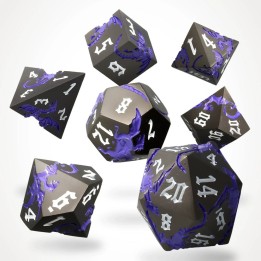 GlassStaff - Dice Set (Metal) - Nocturnum Dracona