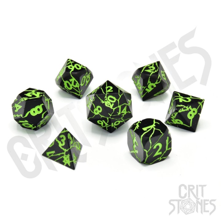GlassStaff - Dice Set (Metal) - Raving Poison
