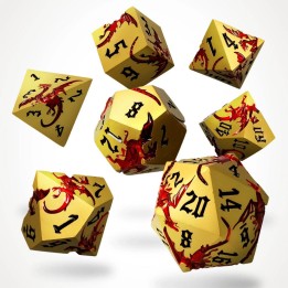 GlassStaff - Dice Set (Metal) - Wyrmgold