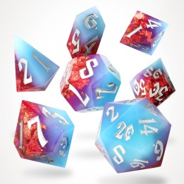 GlassStaff - Dice Set (Resin) - Spring Bliss Sharp Edge