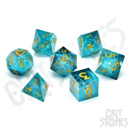 GlassStaff - Dice Set (Resin) - Wave after Wave Sharp Edge