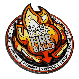 GlassStaff - Pin - Casting Fireball Spinner